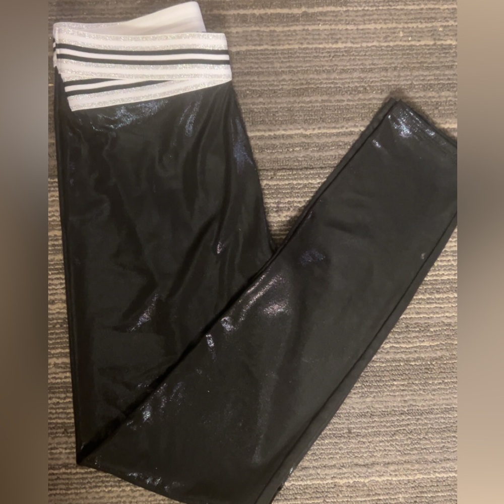 More Than Magic Black and Silver Shimmer Leggings